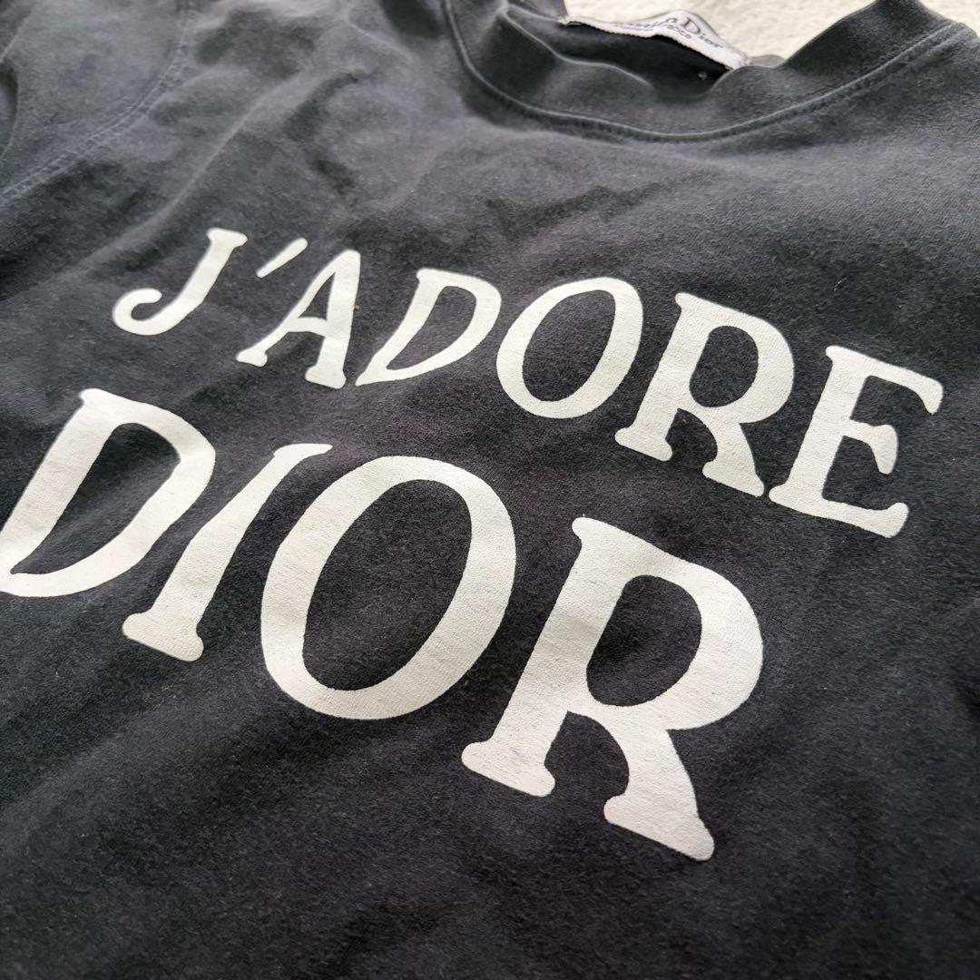 ディオール J'ADORE DIOR トップス ブラック ロゴドン ガリアーノ期