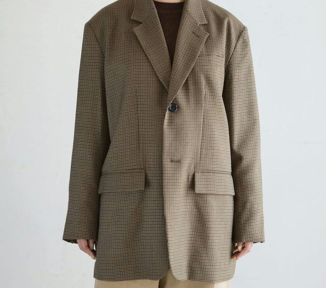 定価89000円　新品　INSCRIRE　チェック柄 テーラードジャケット