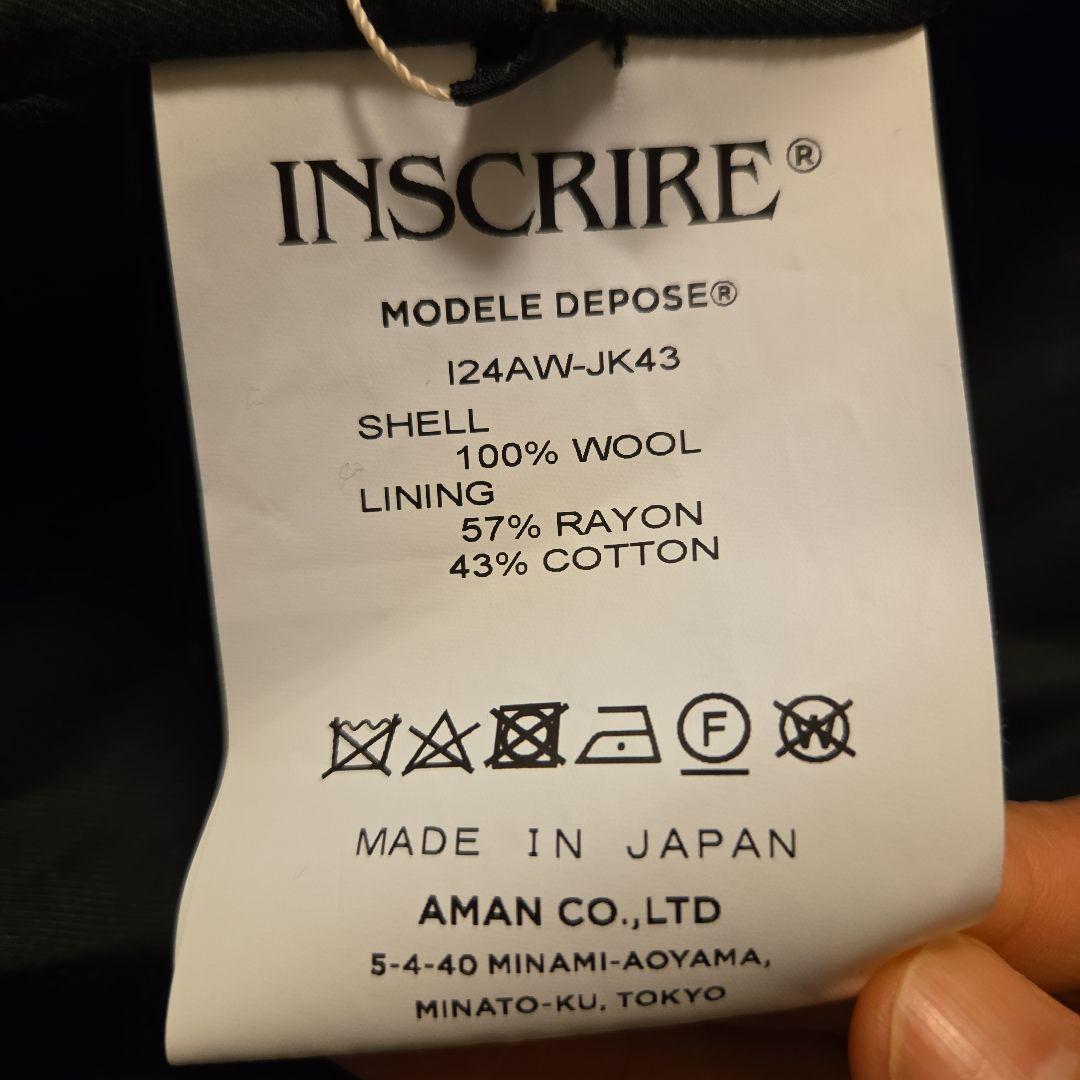 定価89000円　新品　INSCRIRE　チェック柄 テーラードジャケット