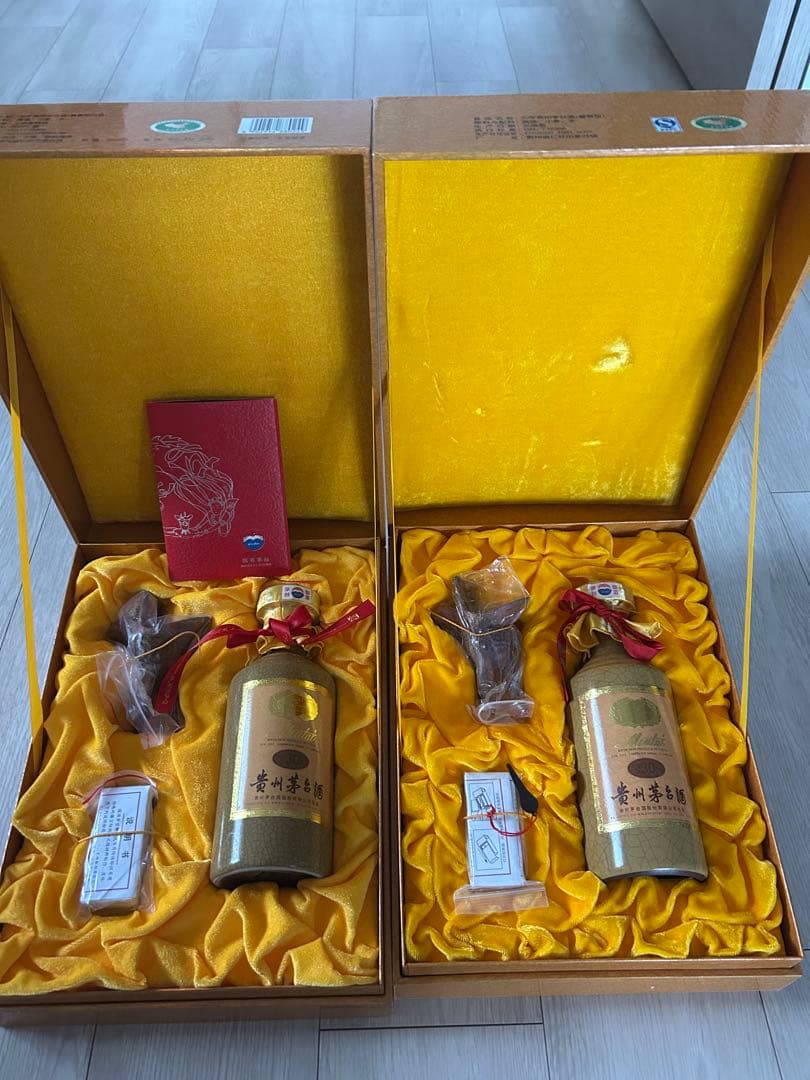 マオタイ酒、30年、未開封　500ml 53％VoL、2本セット　希少