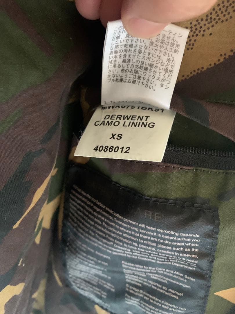 Barbour DERWENT XS （M〜L相当）アダムエロペ別注