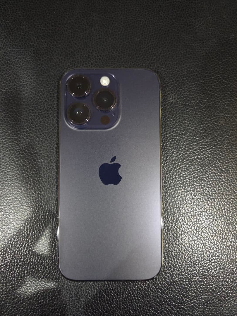 バッテリー100%　美品Apple iPhone 14 Pro ディープパープル