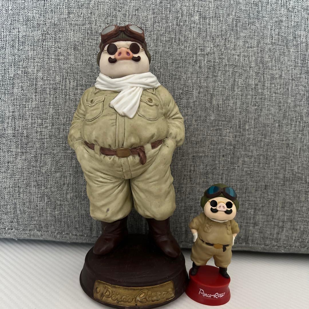 紅の豚ポルコロッソ　磁器オルゴール　バブルヘッドポルコミニ　２点セット
