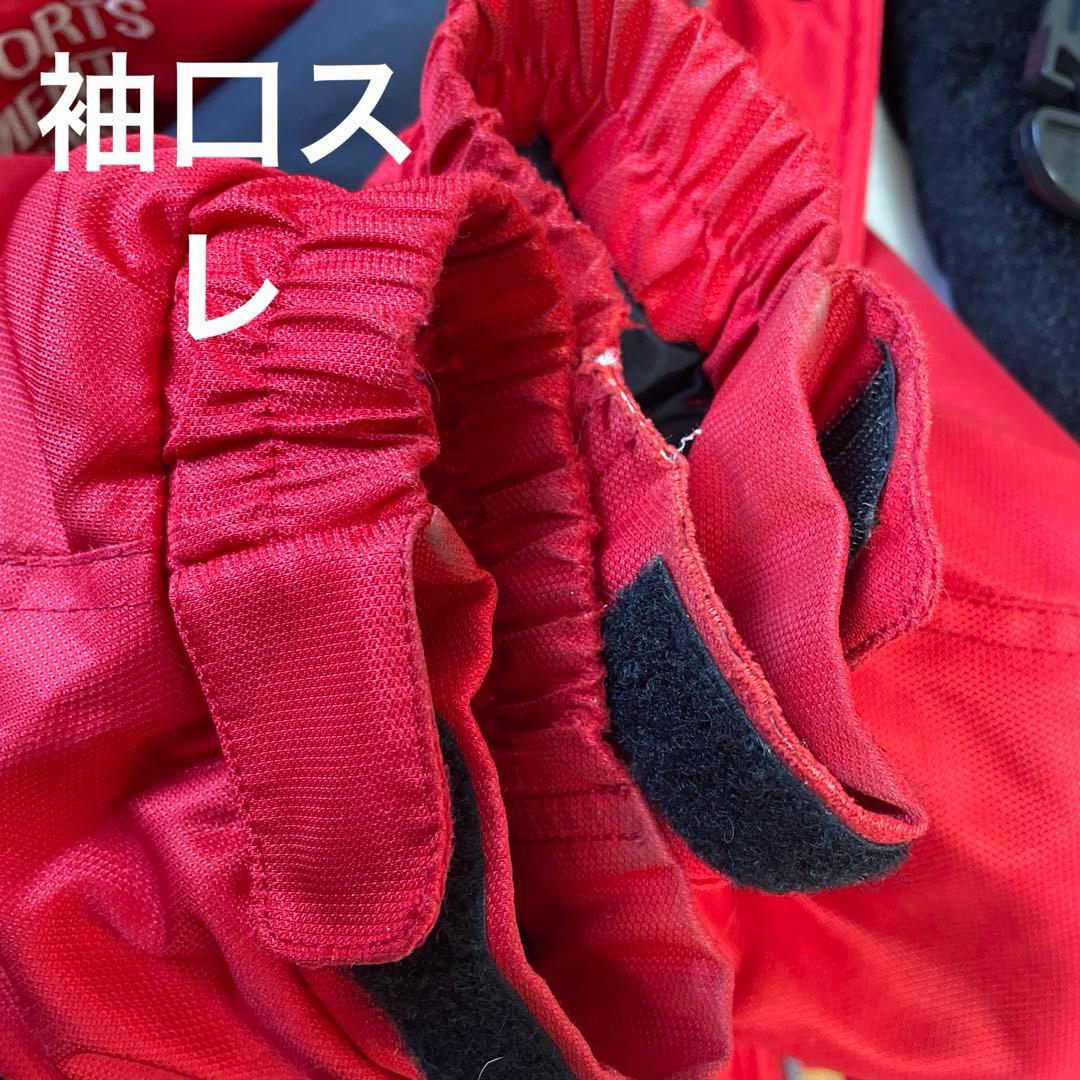 当時物イエローコーン ナイロン シングルライダース ジャケット 赤 LL