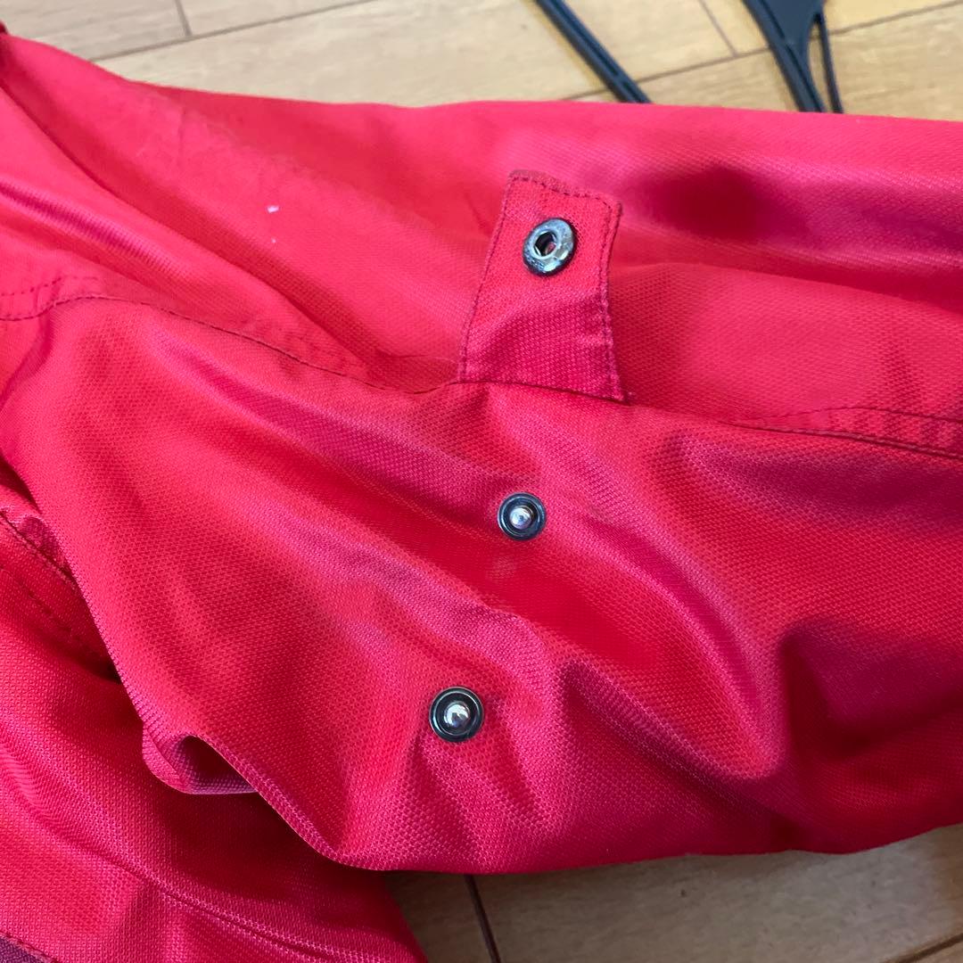 当時物イエローコーン ナイロン シングルライダース ジャケット 赤 LL