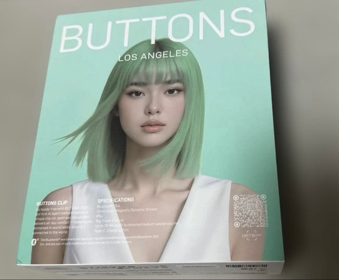 【新品未使用品】BUTTONS CLIP オープンイヤーカフワイヤレスイヤホン