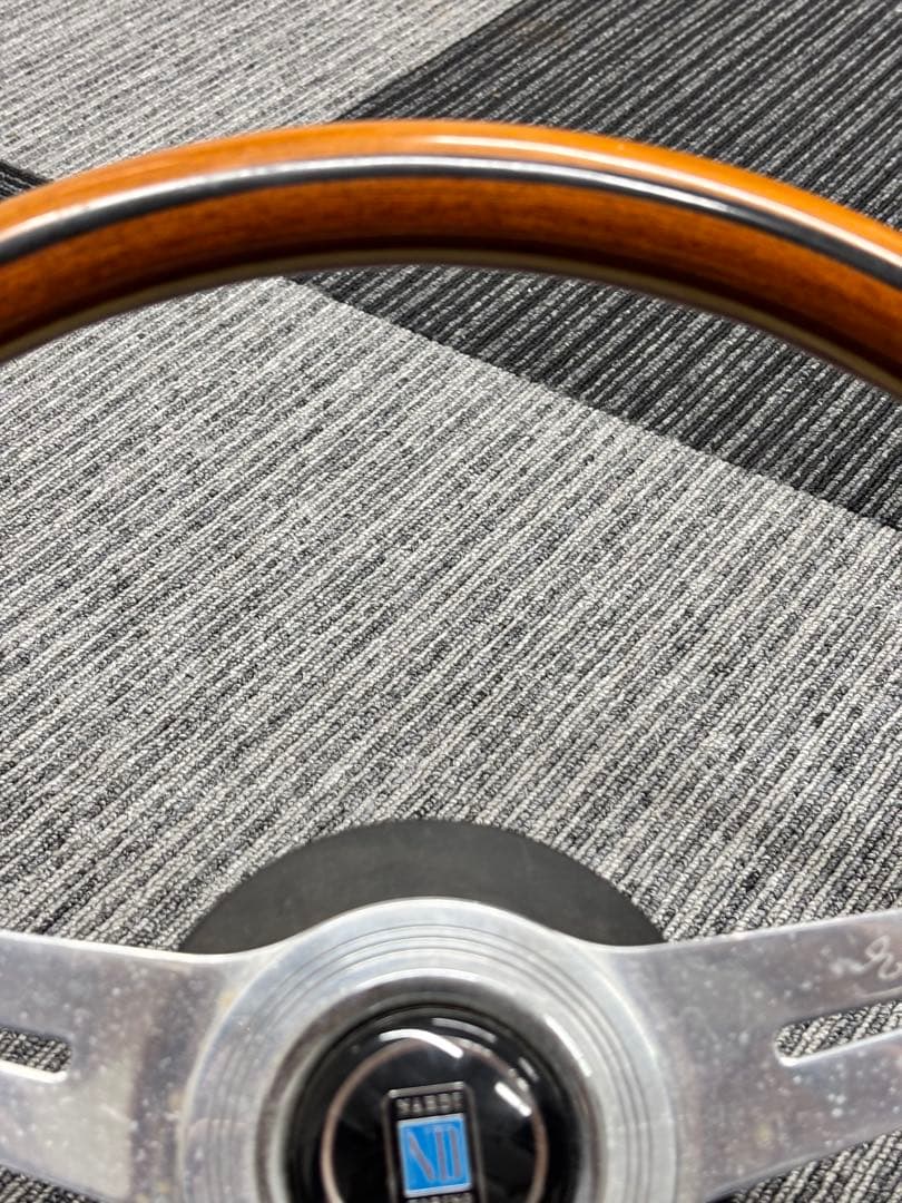 NARDI クラシック ウッドステアリング シルバーポリッシュスポーク