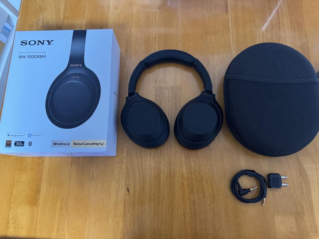 美品 SONY WH-1000XM4 ブラック ソニー ワイヤレスヘッドフォン