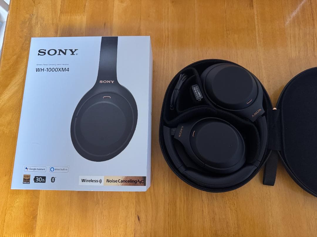 美品 SONY WH-1000XM4 ブラック ソニー ワイヤレスヘッドフォン