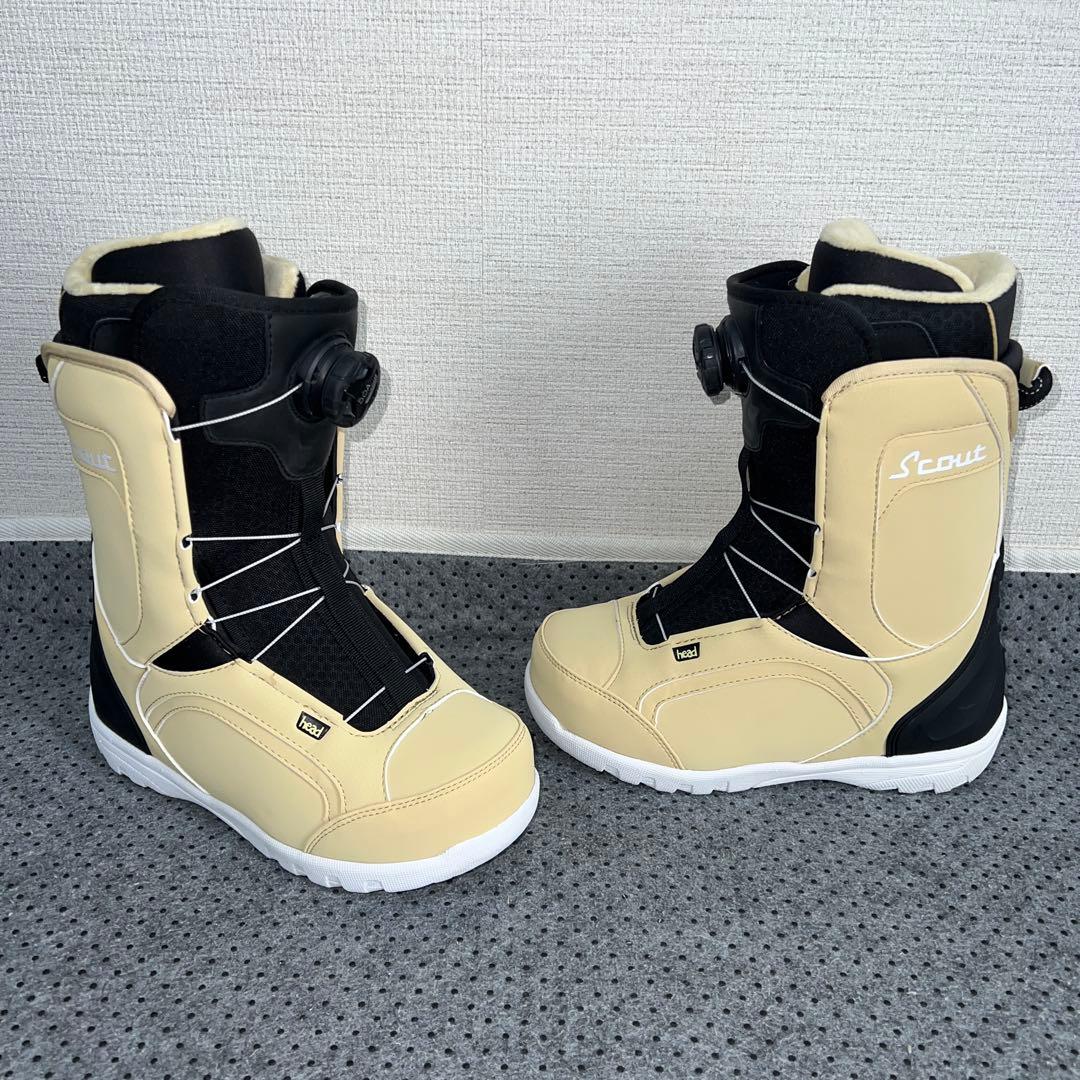 1回使用 人気サイズ23.5cm HEAD SCOUT BOA スノボブーツ