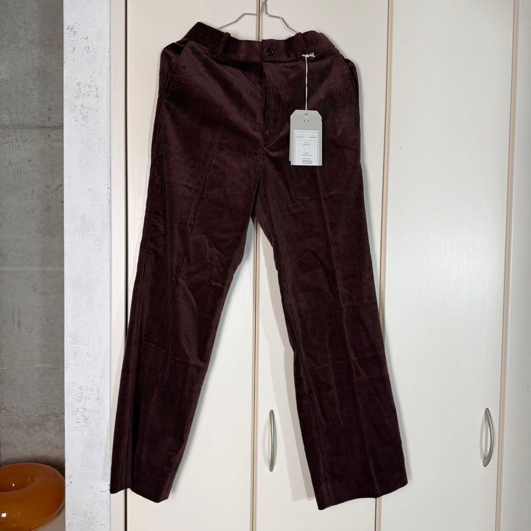 【新品未使用】markaware コーデュロイストレートパンツ ダークブラウン