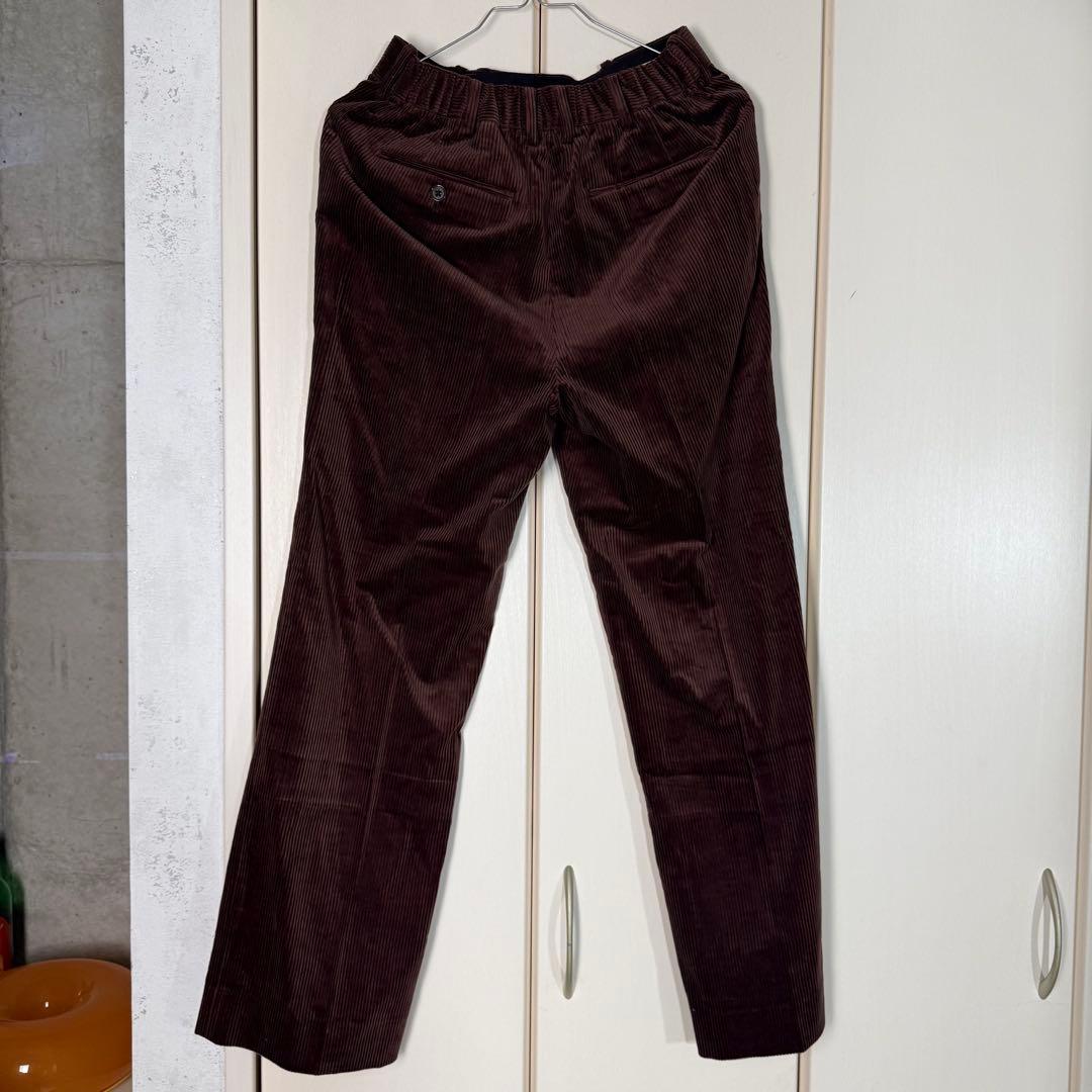【新品未使用】markaware コーデュロイストレートパンツ ダークブラウン