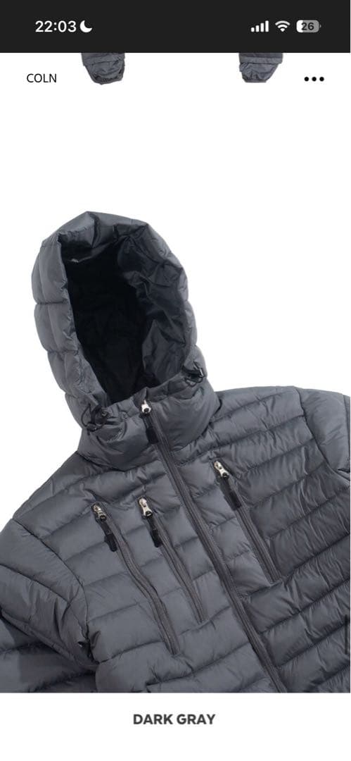 【COLN】 fraction puffer jacket