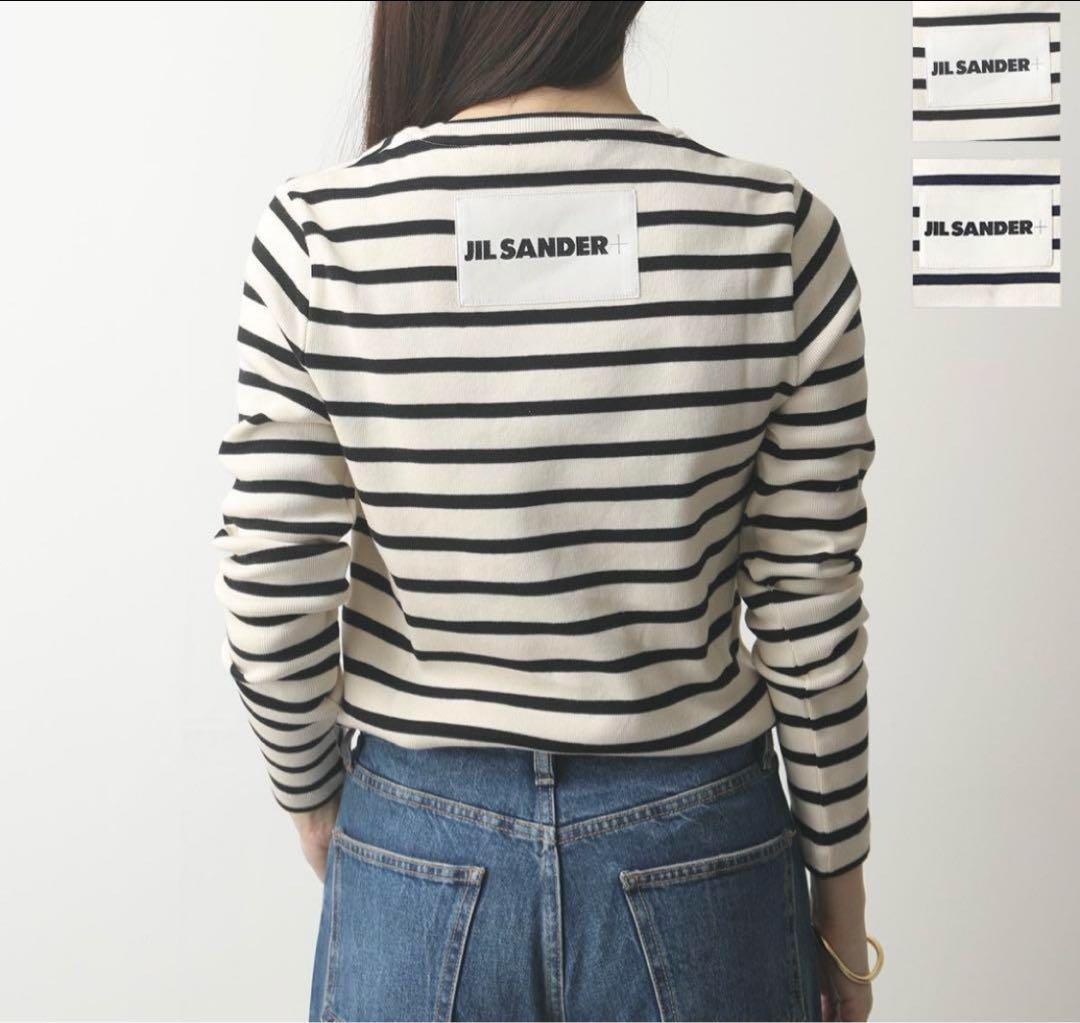 JIL SANDER+ ストライプ長袖Tシャツ　ボーダー