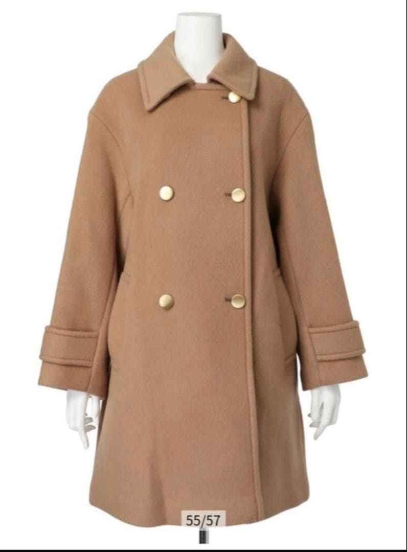 JUSGLITTY スタンダードPコート　キャメル　1