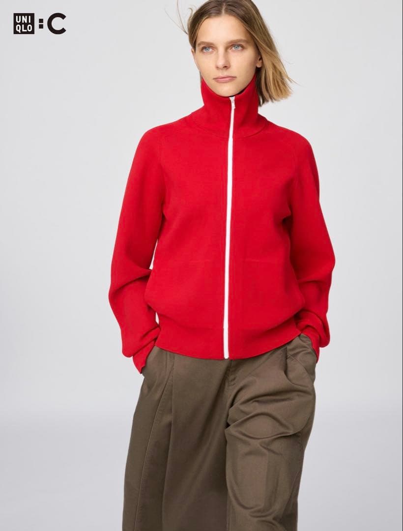 UNIQLO C ミラノリブフルジップカーディガン