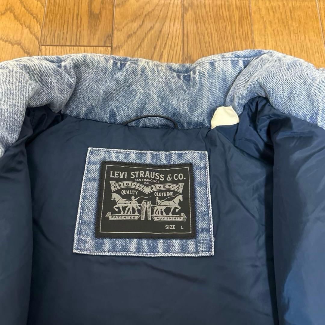 Levi’sデニムダウンジャケット　L