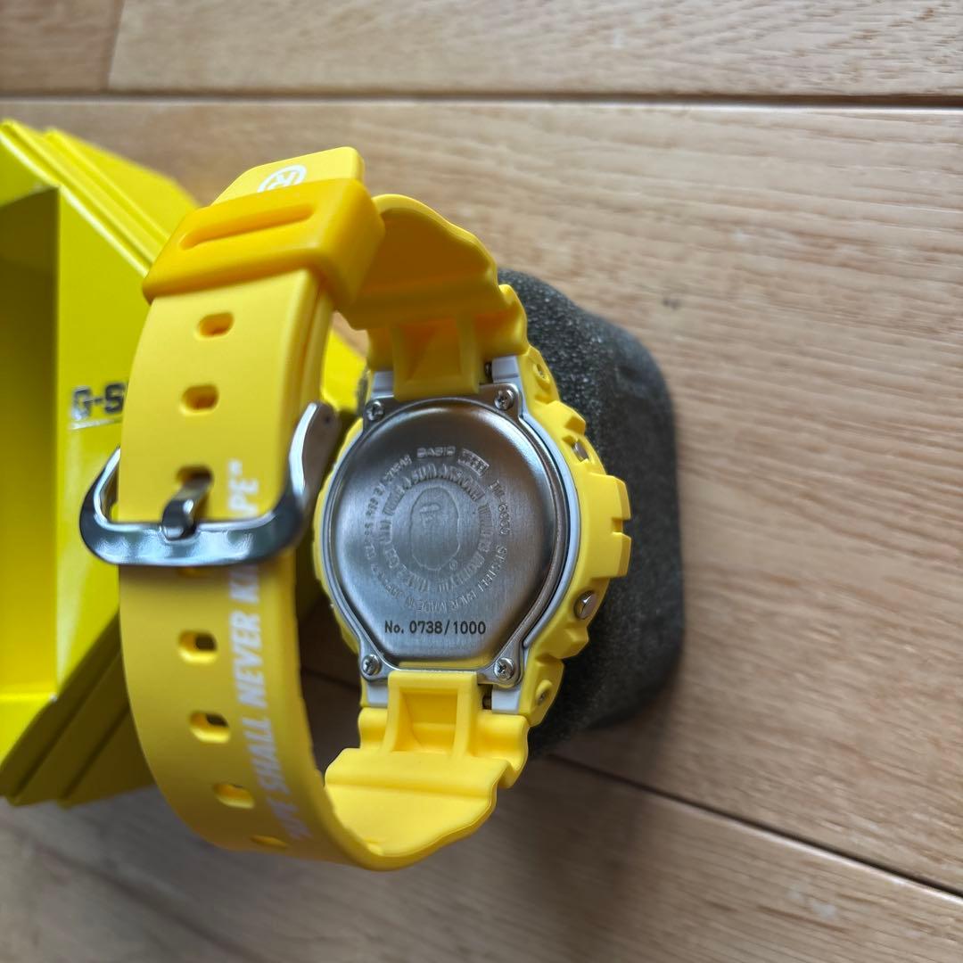 A BATHING APE × G-SHOCK イエロー 限定 DW-6900
