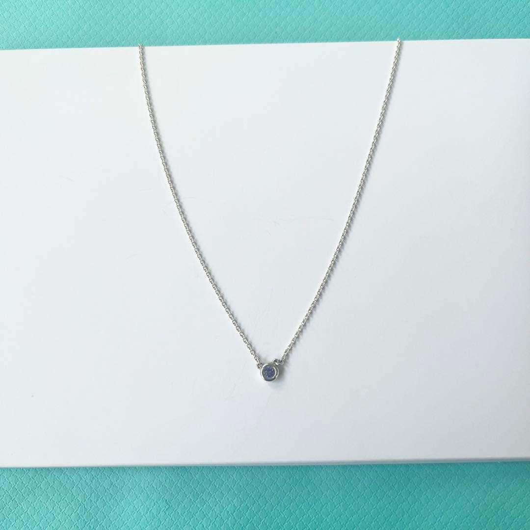 Tiffany & Co. ネックレス カラー アクアマリン ペンダント