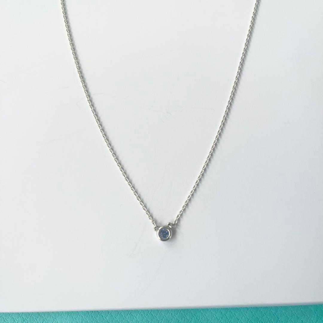 Tiffany & Co. ネックレス カラー アクアマリン ペンダント