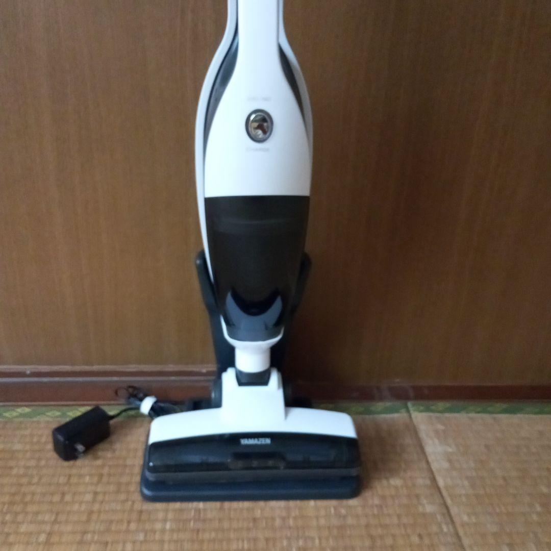 YAMAZEN スティッククリーナー本体 ホワイト・ブラック 充電器付き