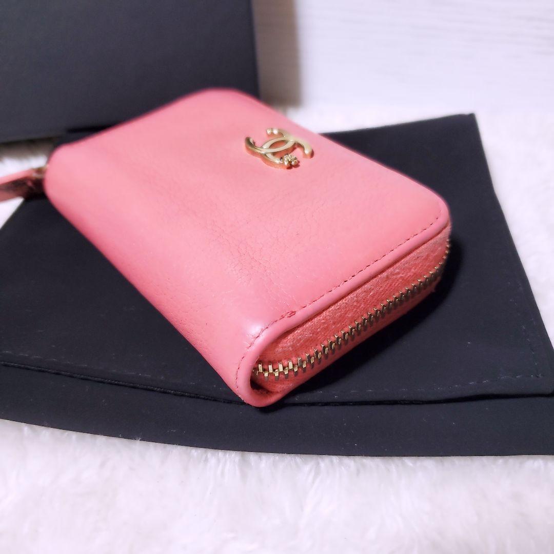 CHANEL✨シャネル ラッキーフラワー ラウンドジップ パース