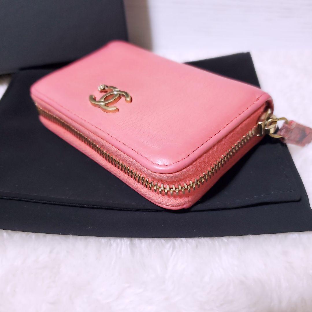 CHANEL✨シャネル ラッキーフラワー ラウンドジップ パース