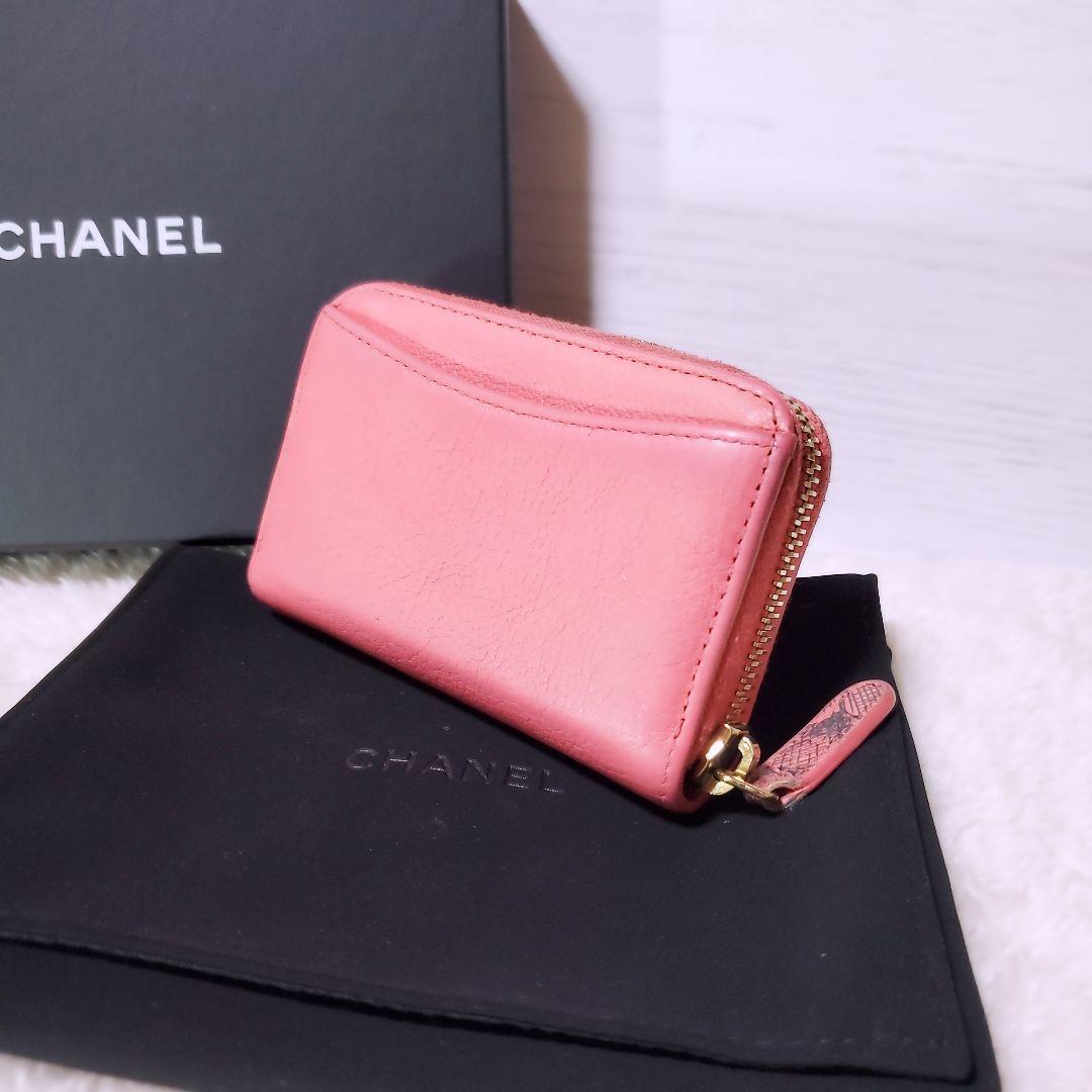 CHANEL✨シャネル ラッキーフラワー ラウンドジップ パース