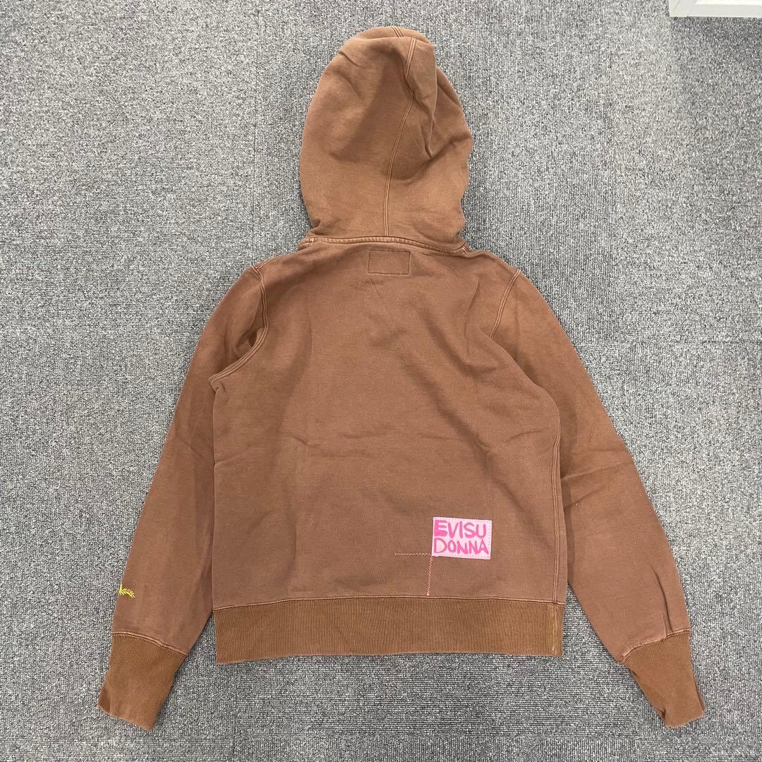 EVISU DONNA ブラウンパーカー　フーディー