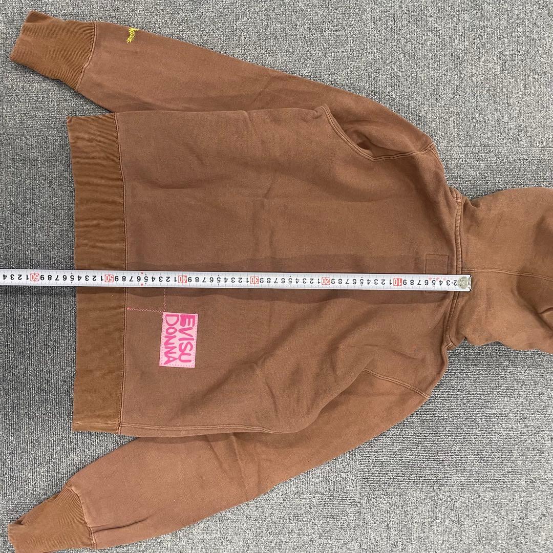 EVISU DONNA ブラウンパーカー　フーディー