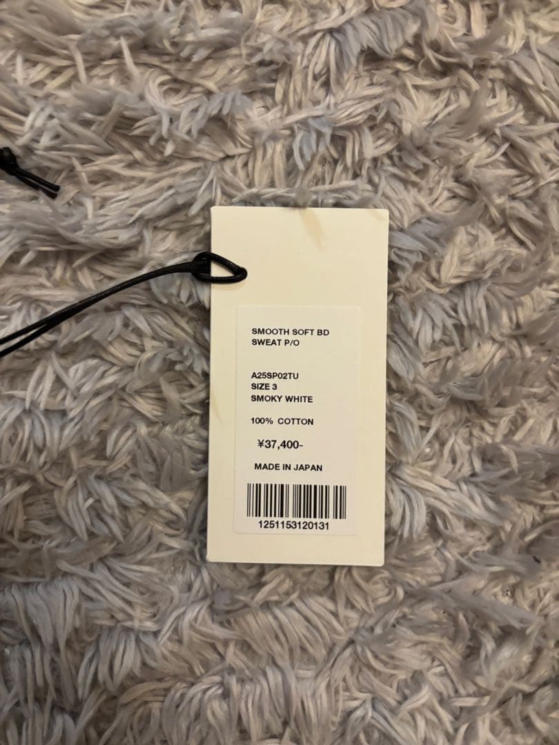 オーラリー　25ss SMOOTH SOFT BD SWEAT P/O