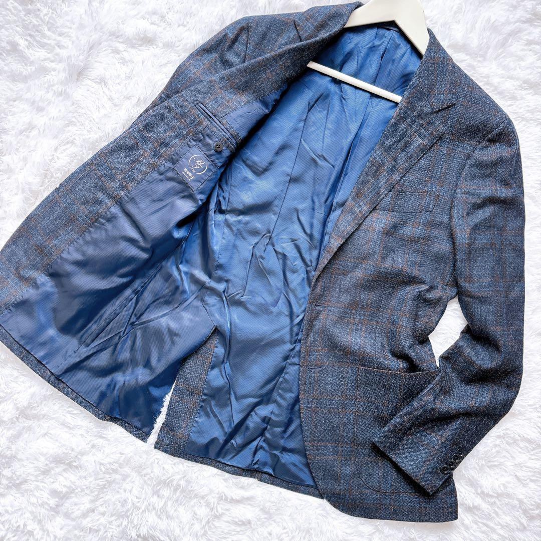 こたろう シルク混★ ビームスエフ テーラードジャケット チェック