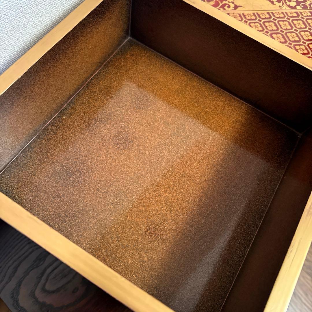 natsu様ご購入ご検討用出品 ◆塗り重箱　ニ段/三段　蒔絵あしらい◆