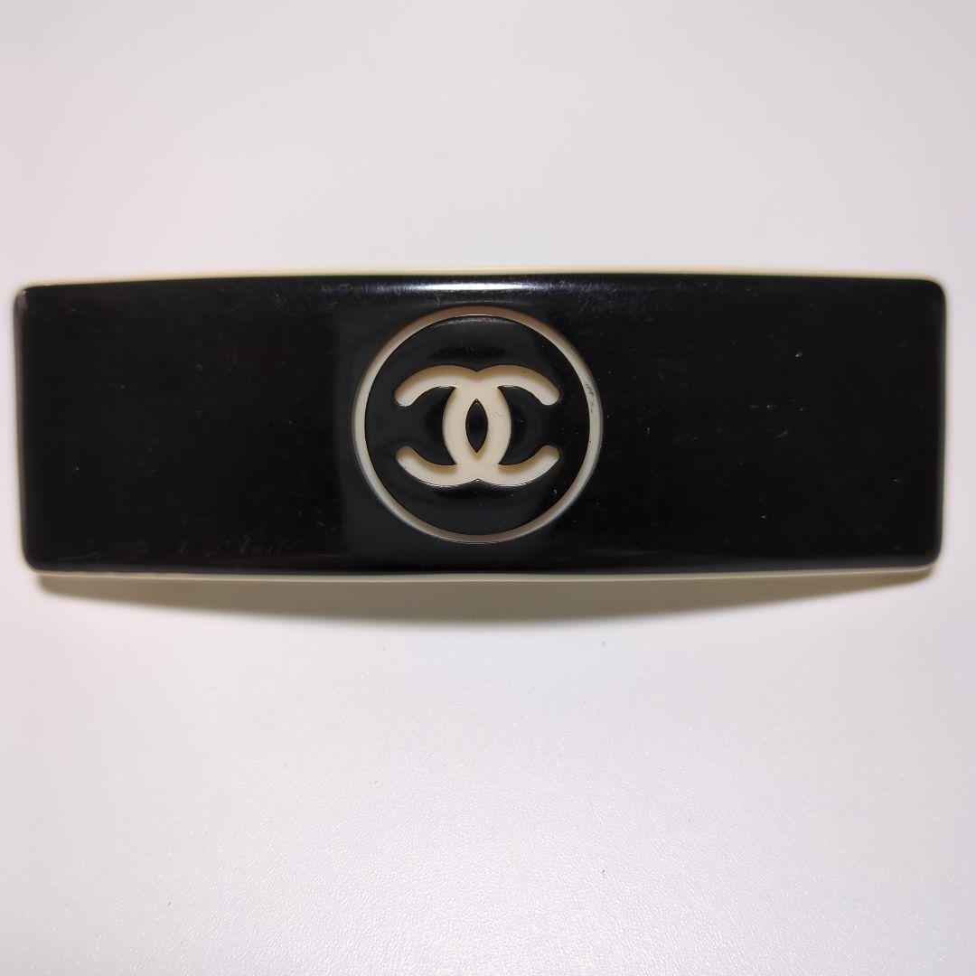 CHANEL ブラック バレッタ 99P ビンテージ