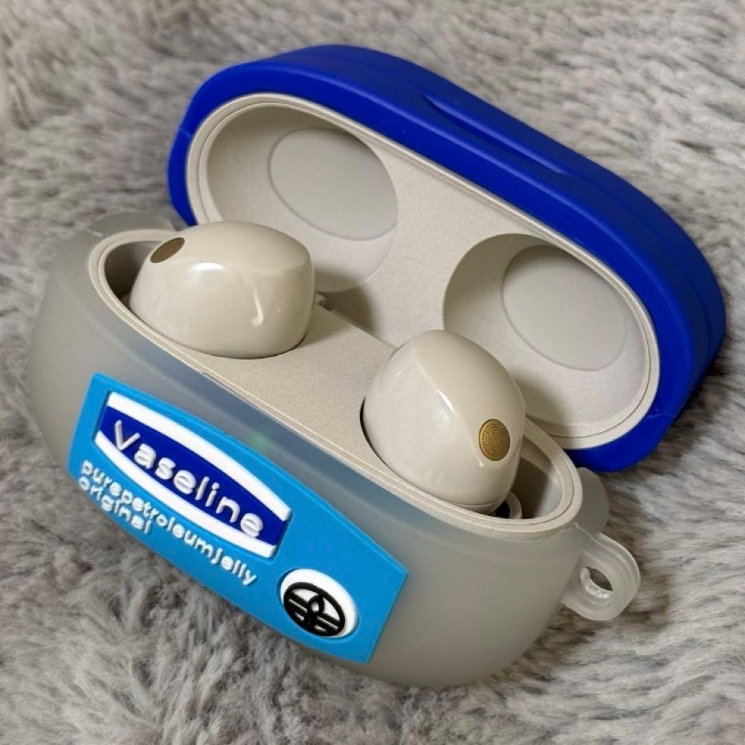 【美品】SONY WF-1000XM5 プラチナシルバー「カバーケース付き」