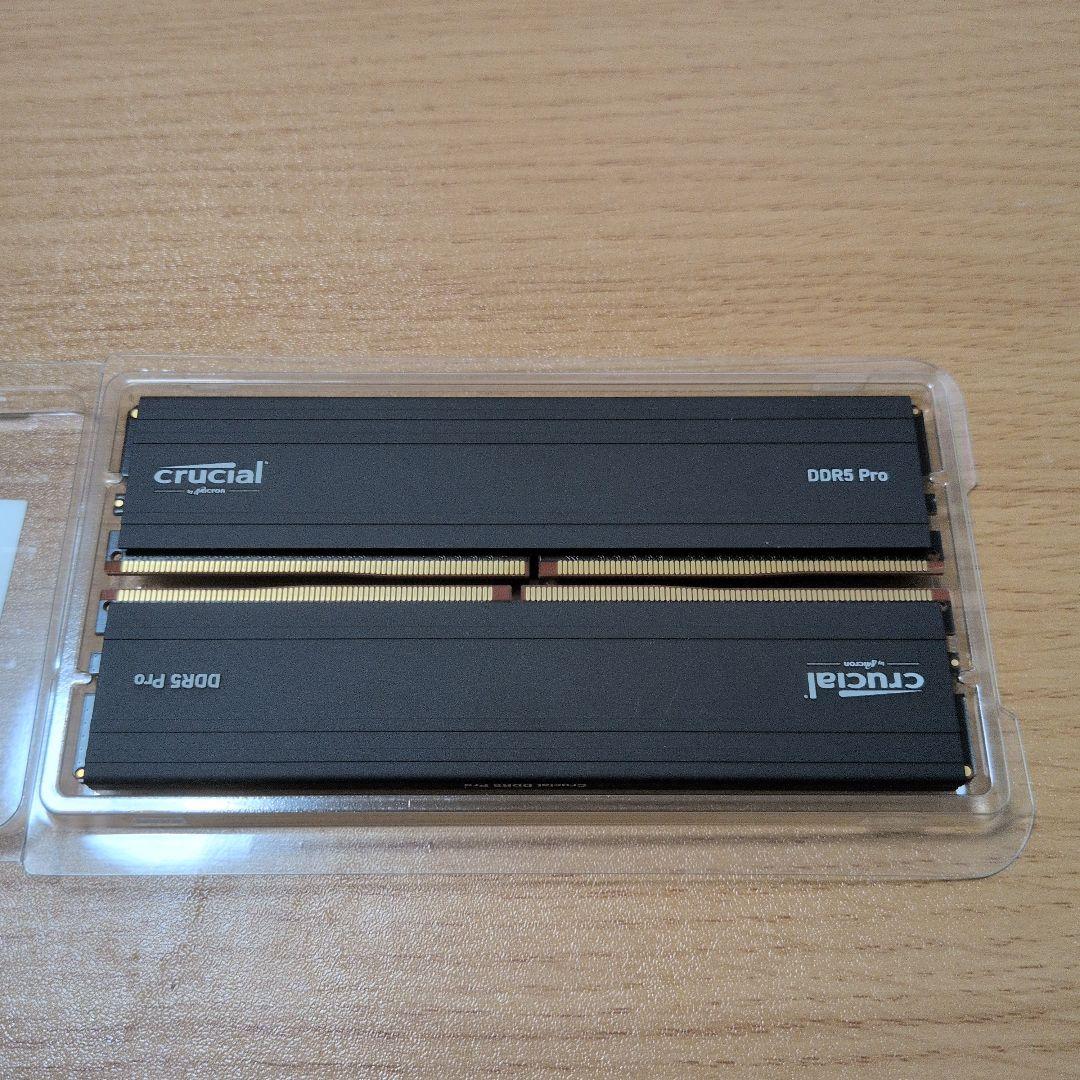 Crucial Pro DDR5 メモリ 32GB(16GB×2) 5600