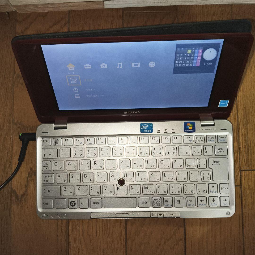 vaio VGN-P92KS　赤　カバー付