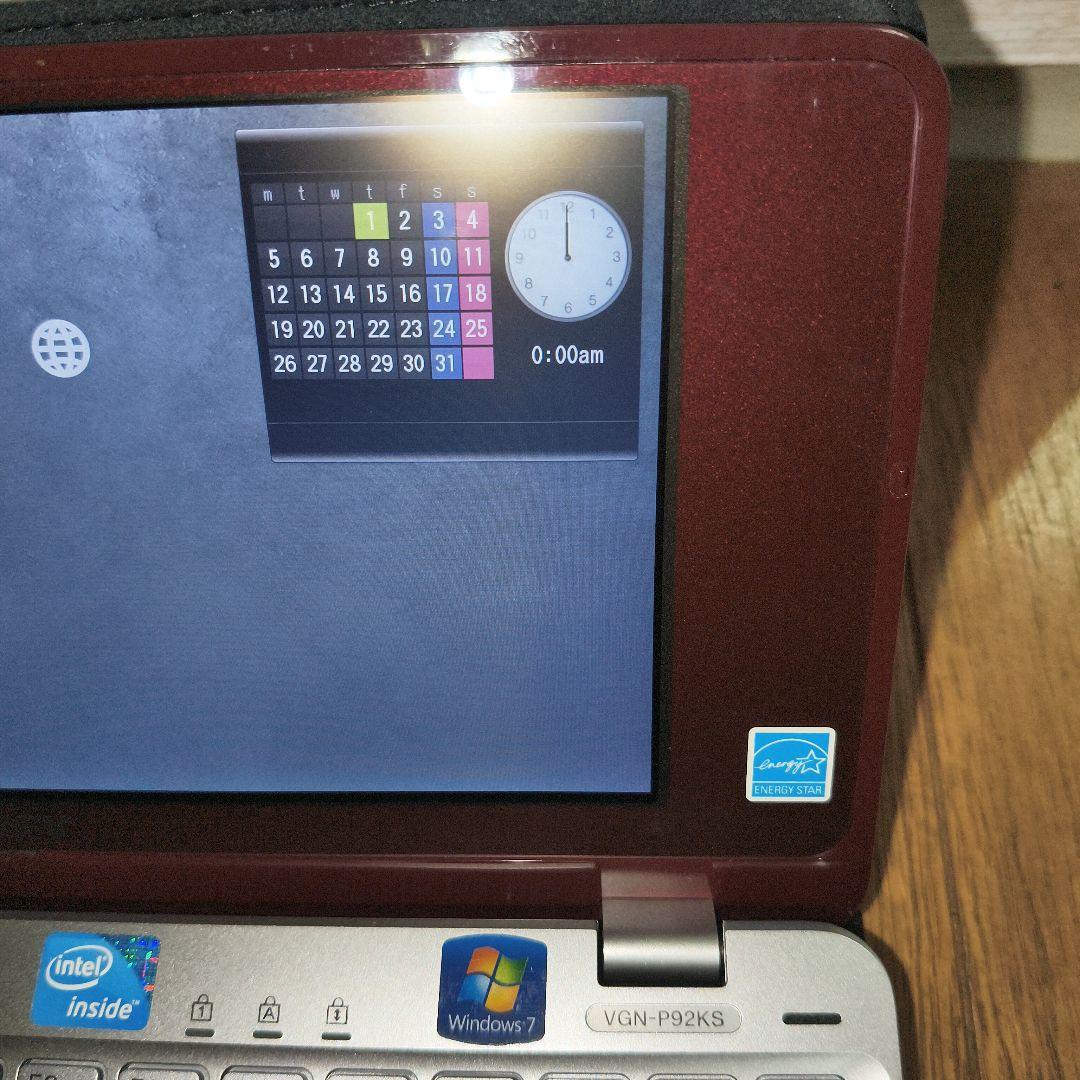 vaio VGN-P92KS　赤　カバー付