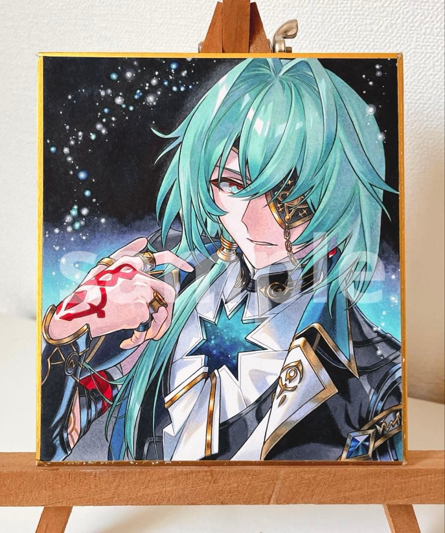 ✴︎ yuu様リクエスト ✴︎　手描き　イラスト　色紙