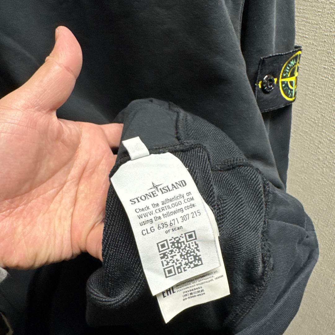 STONE  ブラック トレーナー L