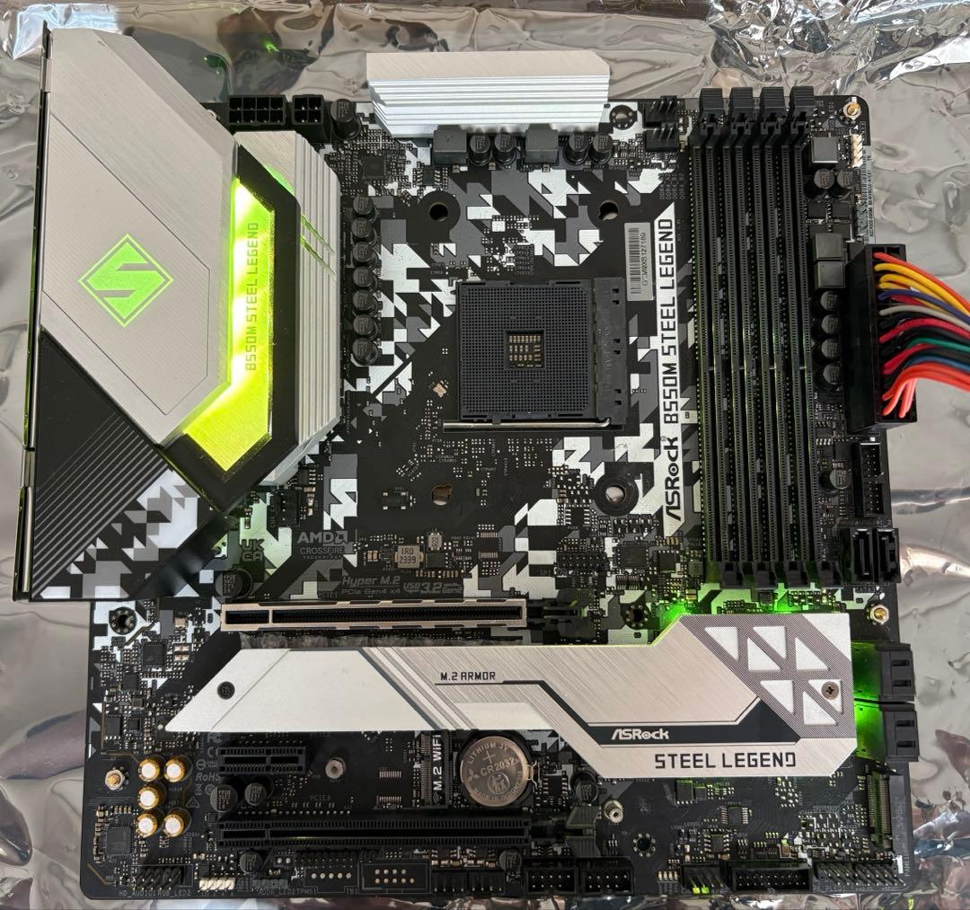 ASRock B550M STEEL LEGEND｜mATX【ジャンク】