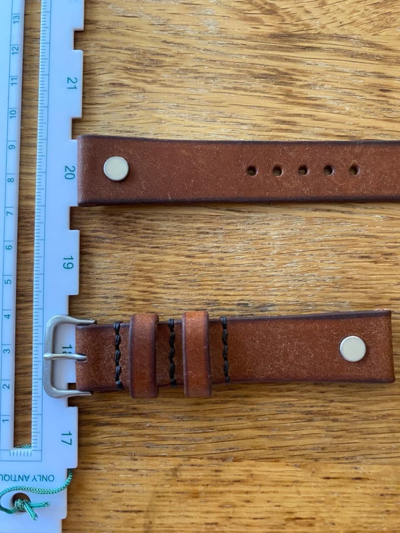 【新品同様】ストーンウォール　Flieger Strap　20mm　ヴィンテージ