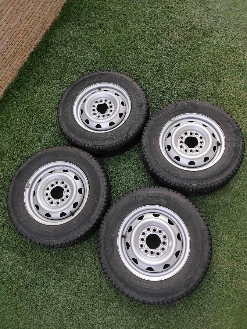 ①ブリヂストン ホイールセット 145R12 145/80R12 軽トラ バン