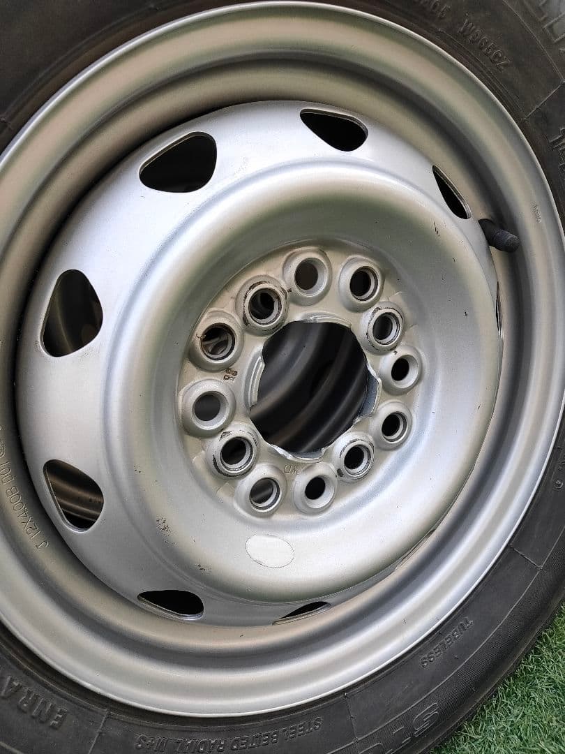 ①ブリヂストン ホイールセット 145R12 145/80R12 軽トラ バン