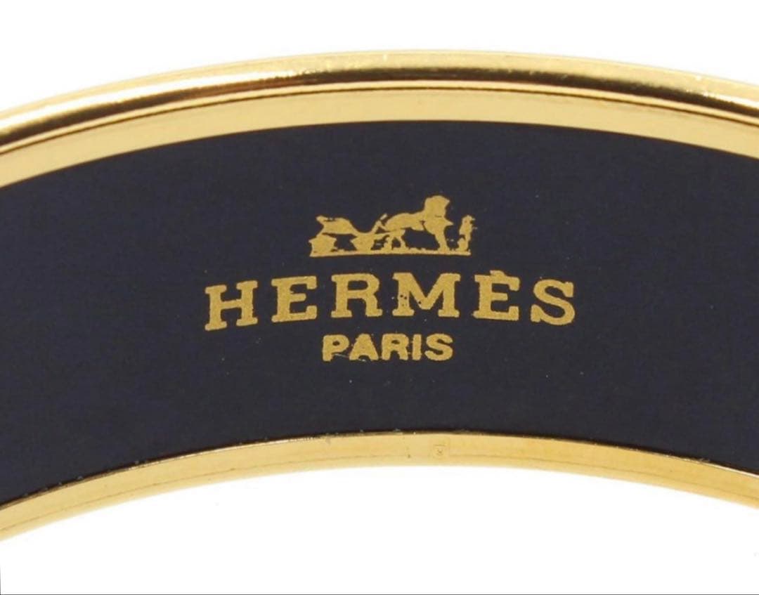 美品 エルメス エマイユGM 七宝焼き バングル ブレスレット