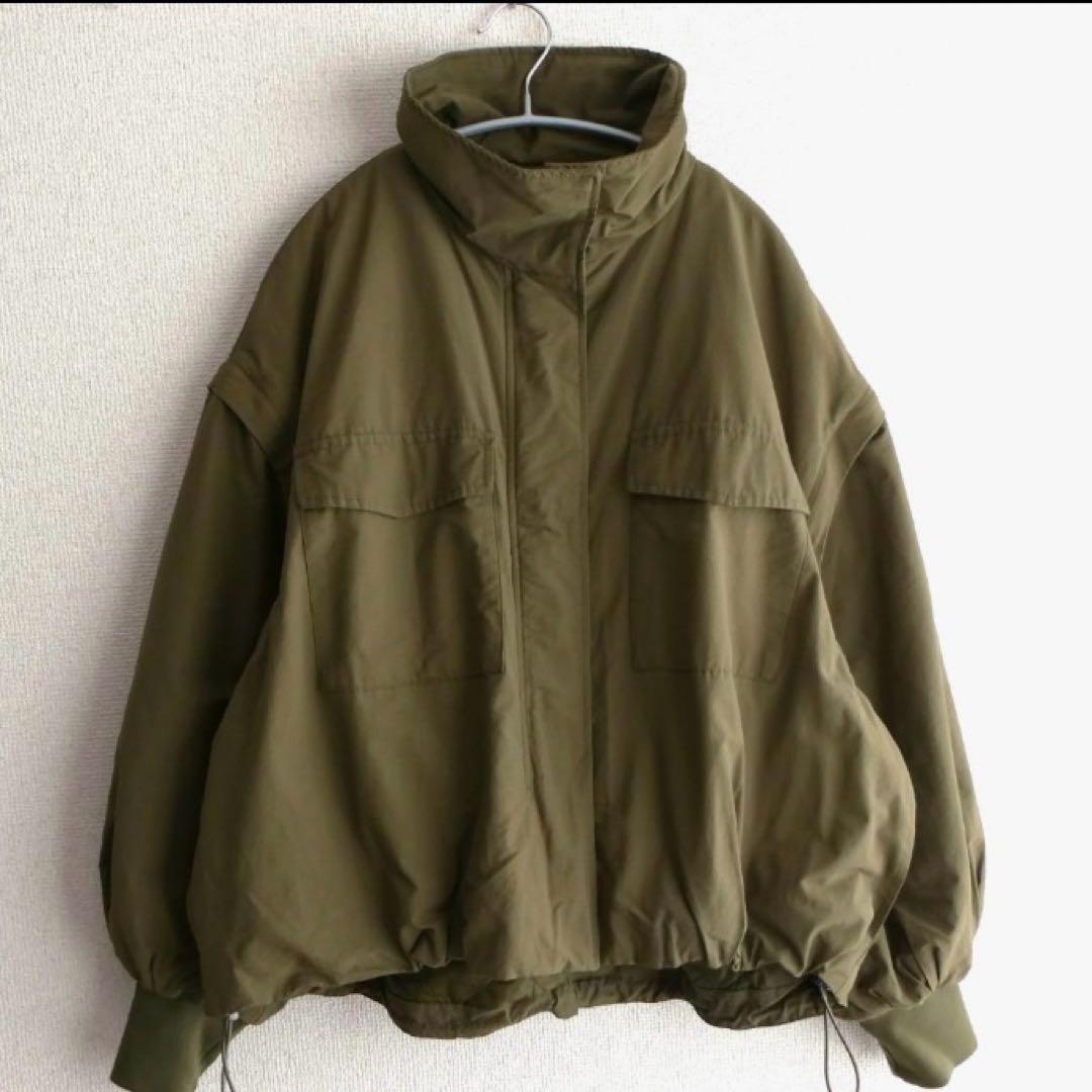 CIAOPANIC TYPY　マルチウェイ ミリタリー裾ドロストスタンドブルゾン