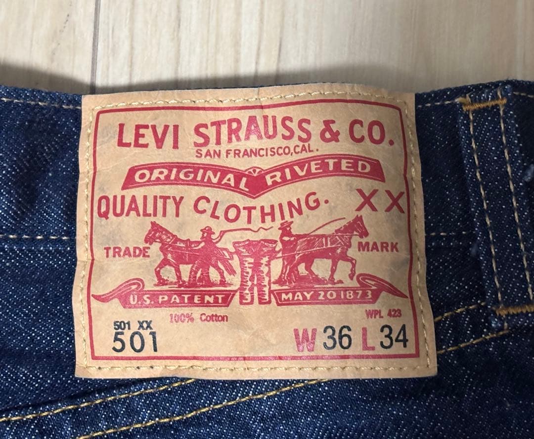 Levi's LVC 66モデル501 XX W36 L34