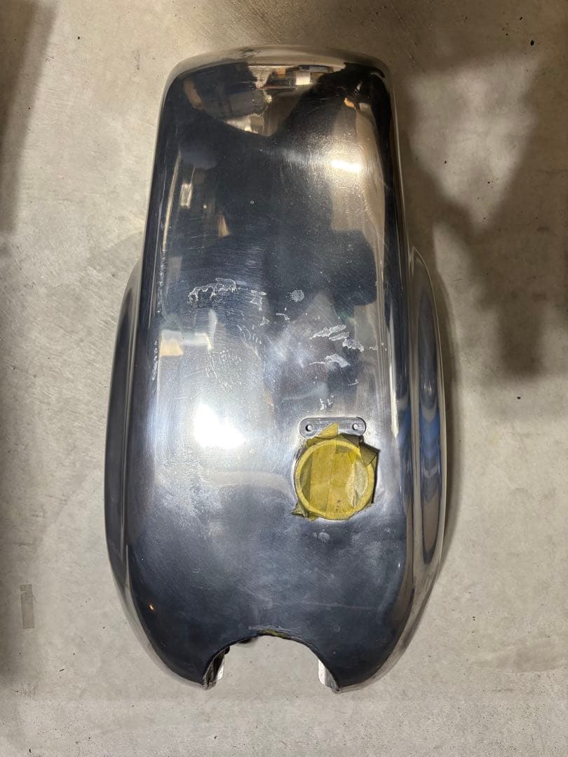 SR400 メタリックシルバータンク B級品