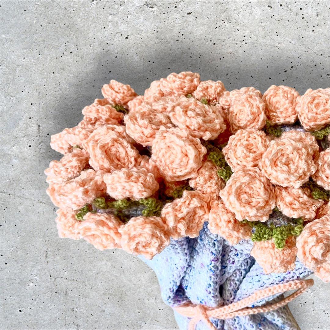 花束ブランケット　ピンクローズ