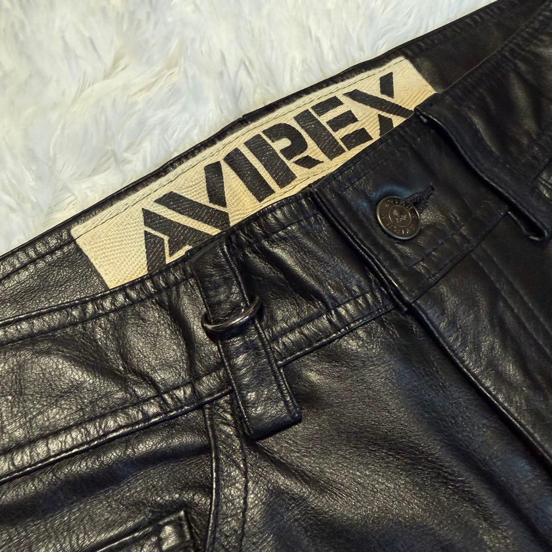 アビレックス　レザーパンツ　牛革　サイズXL